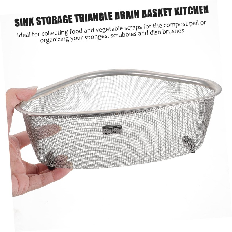 Gadpiparty Kitchen Sink Strainer Sink Strainer Basket Triangle Drain Basket