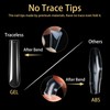 Cycullinyt 240Pcs Square Soft Gel Nail Tips, Long Square Nails,
