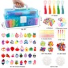 INSCRAFT 17500+ Rubber Loom Bands with 3 Layer Transparent Container,