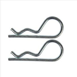 Set of Two (2) Zinc Plated 1/8" Hair Pin x 1-7/8" Length