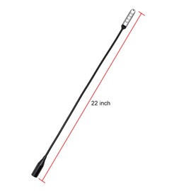 PALPEAL 22 inch LED Mixer gooseneck lamp for Light Control Equipment,DJ Mixer gooseneck Light for Yamaha BEHRINGER, Flexible gooseneck,XLR 4 Pin Port