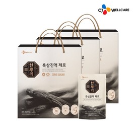 CJ Hanppuri Black Ginseng Extract Zero, None, 3 Boxes / CJ 한뿌리 흑삼진액 제로, 없음, 3박스