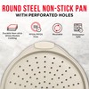 Bakken Pizza Baking Pan - Round Perforated Carbon Steel Pan