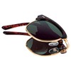 meigan 7399-01 Men's Retro Design, Metal Salmont, Wellington, Foldable, Compact,