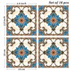 Poromoro Spanish Portuguese Azulejo Style Peel and Stick Backsplash Tile
