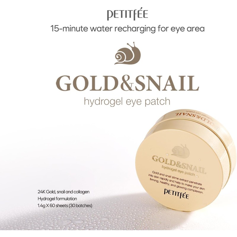 PETITFEE Gold and Snail Hydrogel Eye Patch