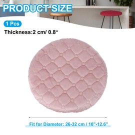 PATIKIL Stool Covers Round, Elastic Bar Stool Covers Washable Stool Cushion Slipcover Stretchy Bar Chair Seat Cover for 10-13 Inch Chair, Pink
