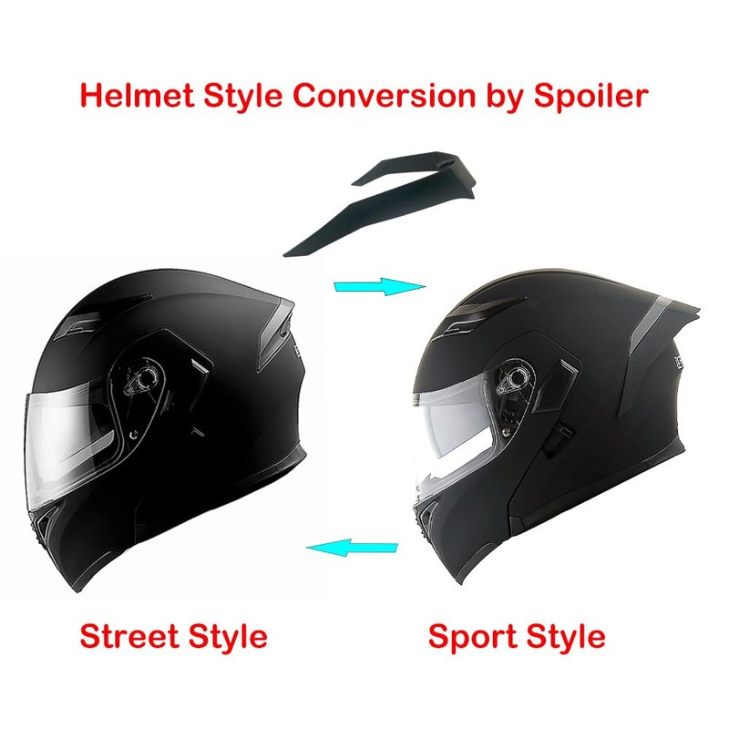 1Storm Motorcycle Modular Full Face Helmet Bike Flip up Dual