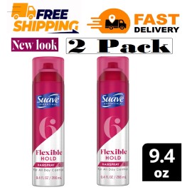 Suave New Suave Professionals Flexible Control Finishing Hair Spray, 9.4 oz Pack of 2