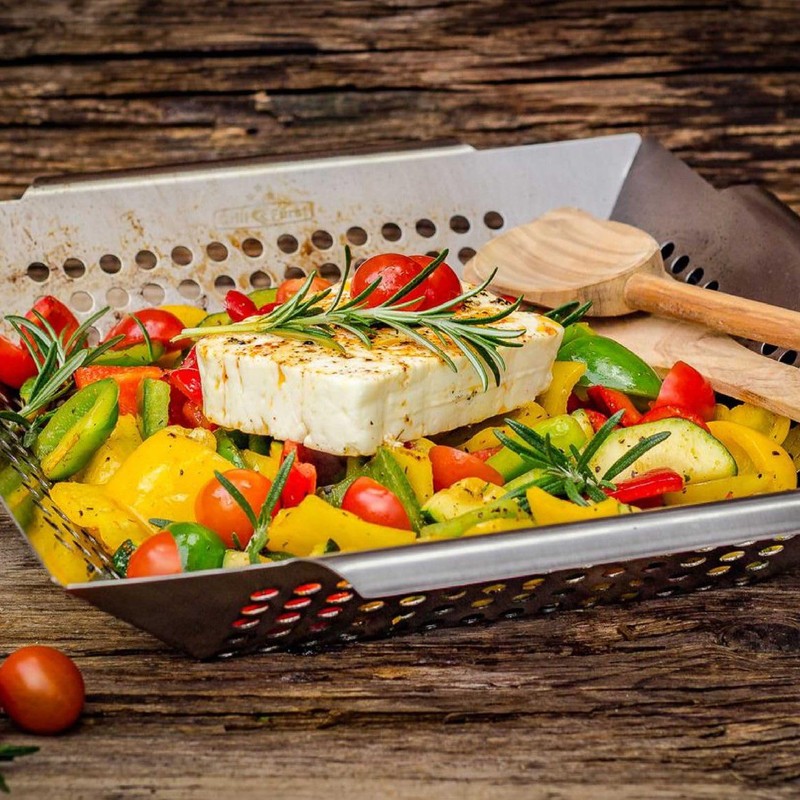 Grillfürst Stainless Steel Vegetable Basket - Grill Basket for Vegetables,
