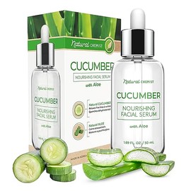 Natural Chemist Suero Facial De Pepino Y Aloe Probado Por Dermatlogos, Hidrata Y Humecta La Piel Seca, Reduce El Enrojecimiento, Suaviza,...          