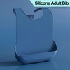 Tiwerlfe Silicone Adult Bib, Adjustable and Washable Bib for Men