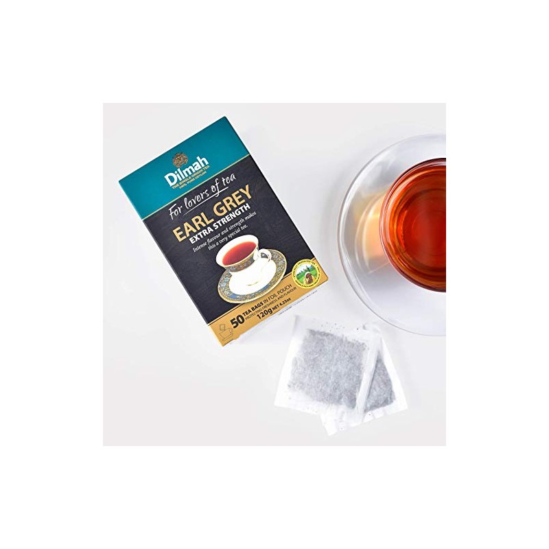 Dilmah Earl Grey Tea Bags (Earl Grey Extra Strength, 50)