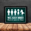 Wasch dir einfach die Hände Metal Sign Toilet Hygiene Toilet