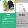 Kikerike Seed Sprouting Jar Kit with 2 Wide Mouth Mason