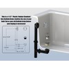 Artiwell 1-1/2" Black Tubular Bath Drain Kit with Tip-Toe Bath