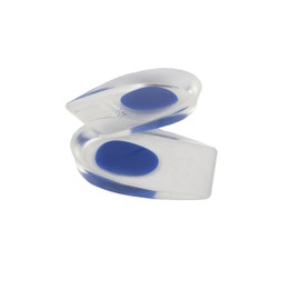 PRO 11 WELLBEING Clear Orthotic Gel Heel Cups for Treatment of Plantar Fasciitis (Blue, 4/7 UK)