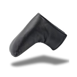 [Domestic Brand Pirona] Golf Putter Cover, Made of Highest Quality PVC Leather, Carbon Pattern, Compatible with Pin and Mallet Type, Waterproof