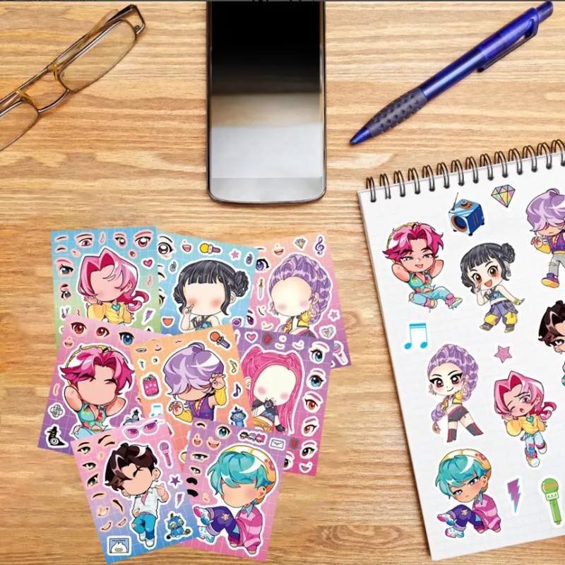 Pegatinas Decorativas Diy K-pop Demon Hunter, 16 Pieces