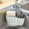 Kitchen Sink Caddy Sponge Holder Silicone Plastic Soap Holder Hanging