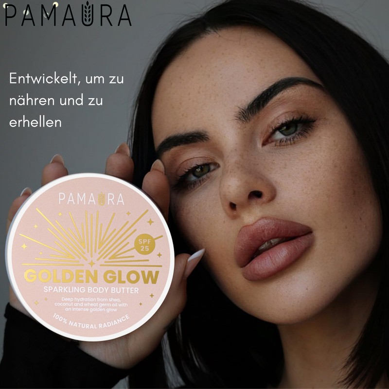Pamaura Sparkling Body Butter with Wheat Germ Oil and Double