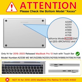CISSOOK Compatible with MacBook Pro 13 Inch M2 M1 Case 2025-2016 Release A2338 A2251 A2289 A2159 A1989 A1706 Model, Plastic Hard Shell Case for MacBook Pro 13" with Touch Bar, Sun & Mountain