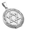 Stainless Steel Jewish Star of David Love Heart Arrow Locket