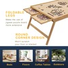 TEAKMAMA 1500 Piece Wooden Jigsaw Puzzle Board with 4 Drawers,