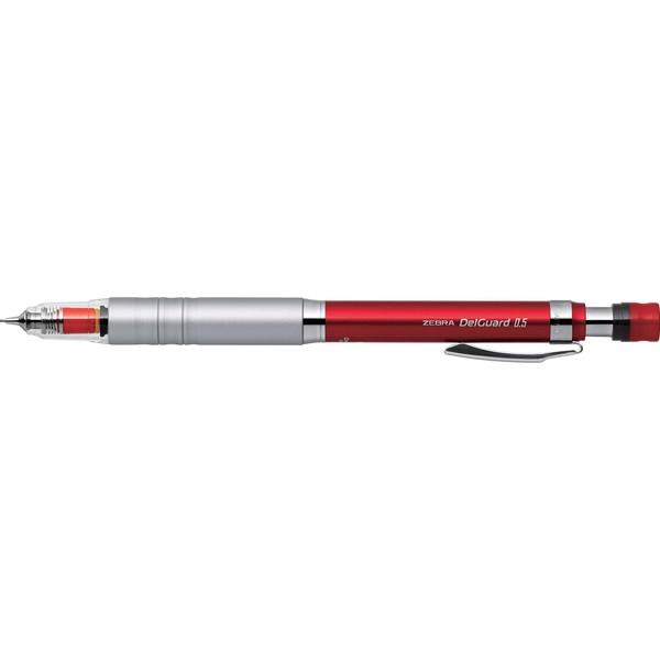 Zebra Mechanical Pencil, Del Guard, 0.5mm, Red (P-MA86-R)