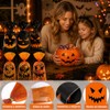 180pzs Bolsas de Dulces Halloween Cara de Calabaza Negro y