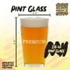 Molandra Products Blank Face - Beer 16oz Pint Glass Cup