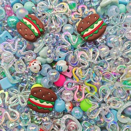 Acrylic Beads Mix(16mm)-Beading making-Bead Assortmens-DIY:_Light Blue_300ml(Best Deal)