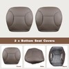 Slakerbe Seat Cover, Microfiber Leather Auto Seat Protection Cover Compatible