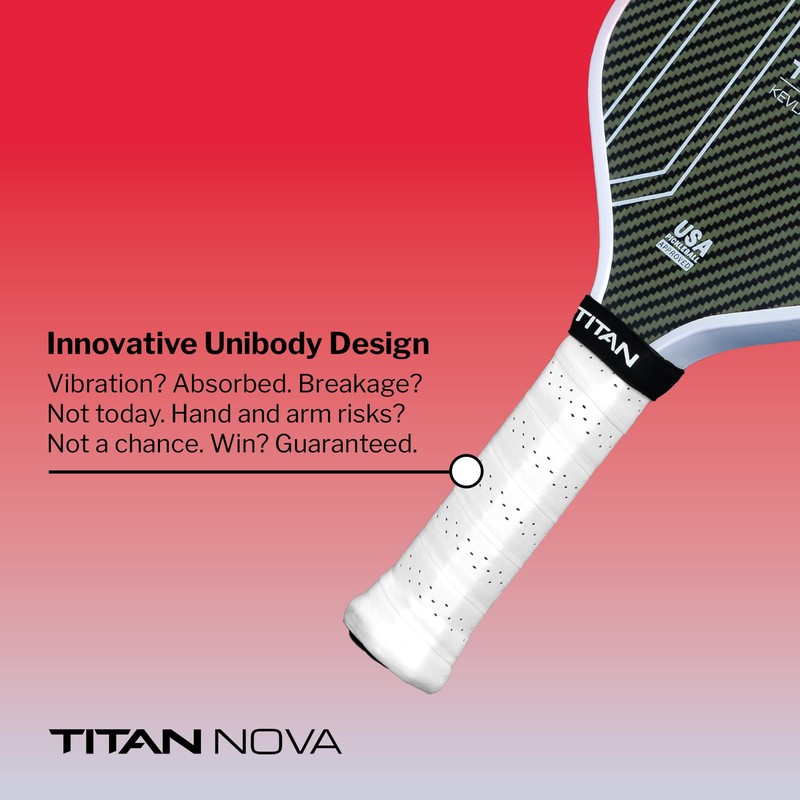 Titan Nova 14L Pickleball Paddle, Fire Cloud
