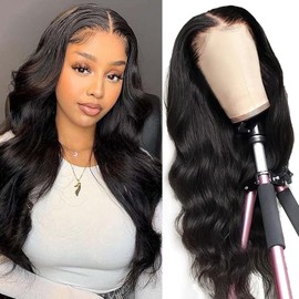 MIRTHFUL Glueless Cruly Headband Wig Human Hair for Black Women None Lace Front Wigs Brazilian Deep Cruly Half Wigs for Black Women (18 Inch, curly headband wig)