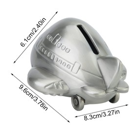 Air Plane Shape Saving Bank Alloy Airplane Savings Jar Airplane Piggy Bank for Boys Bank Children Gift