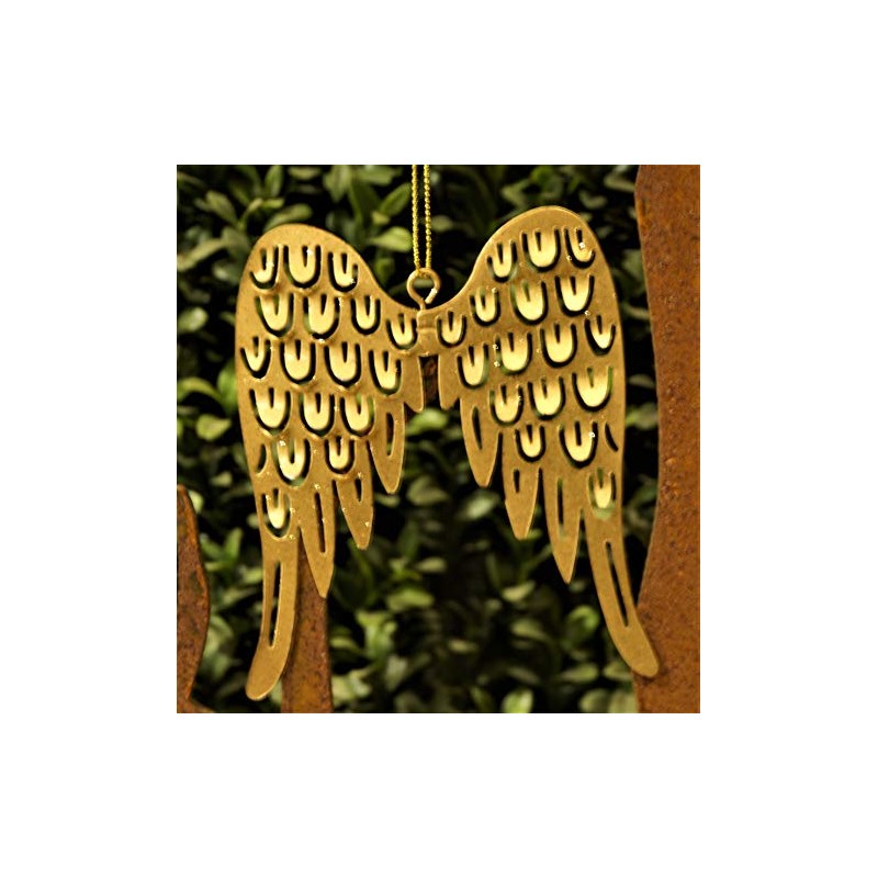 Rostalgie 2 Metal Angel Wings Gold Large for Hanging 11