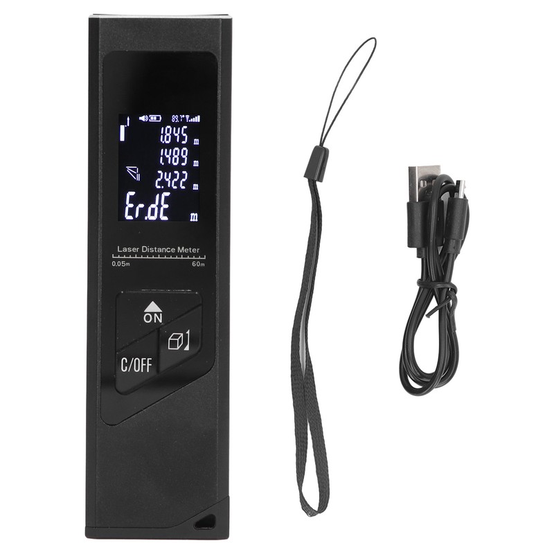 Infrared Distance Meter USB Rechargeable High Accuracy Distance Measurement Tool
