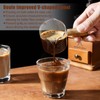 2 Pack Espresso Cups with Wood Handle, 75ML Double Spout