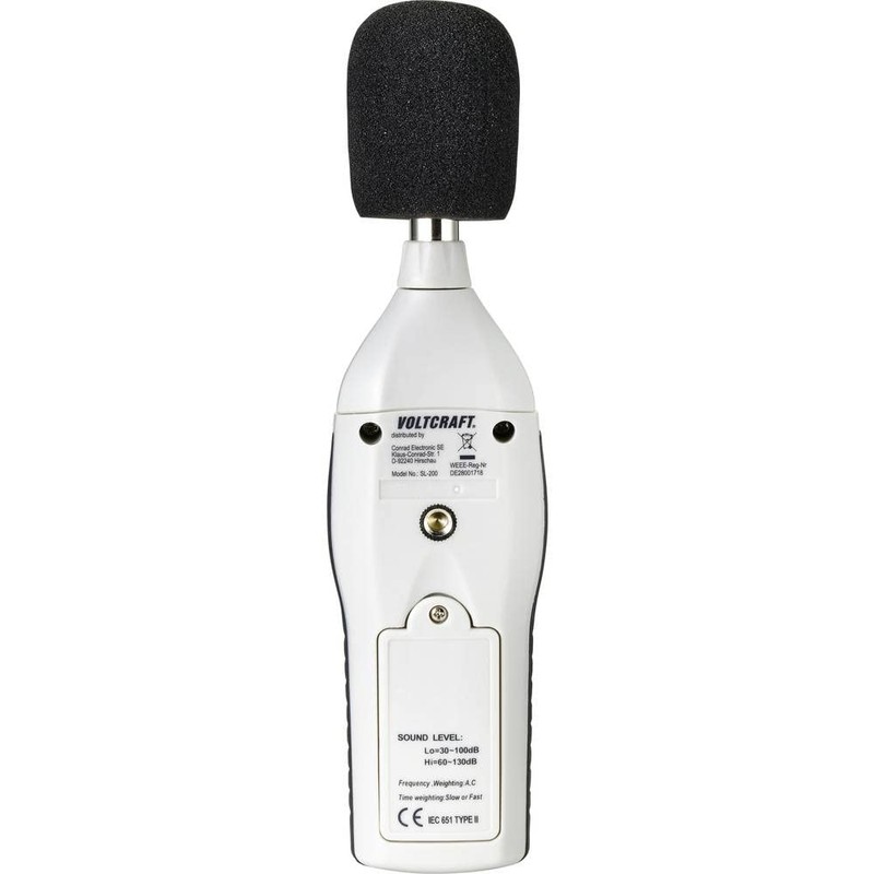 VOLTCRAFT SL-200 Sound level-measuring apparatus, Noise-measuring apparatus 31.5 - 8000