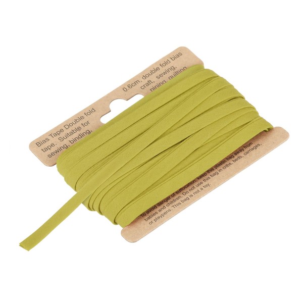 MECCANIXITY 1/4 Inch Double Fold Bias Tape Polyester Continuous Bulk