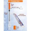 100 Pack 0.5ml Disposable Syringe, 32G 0.5cc 1/4 Inch (6mm)