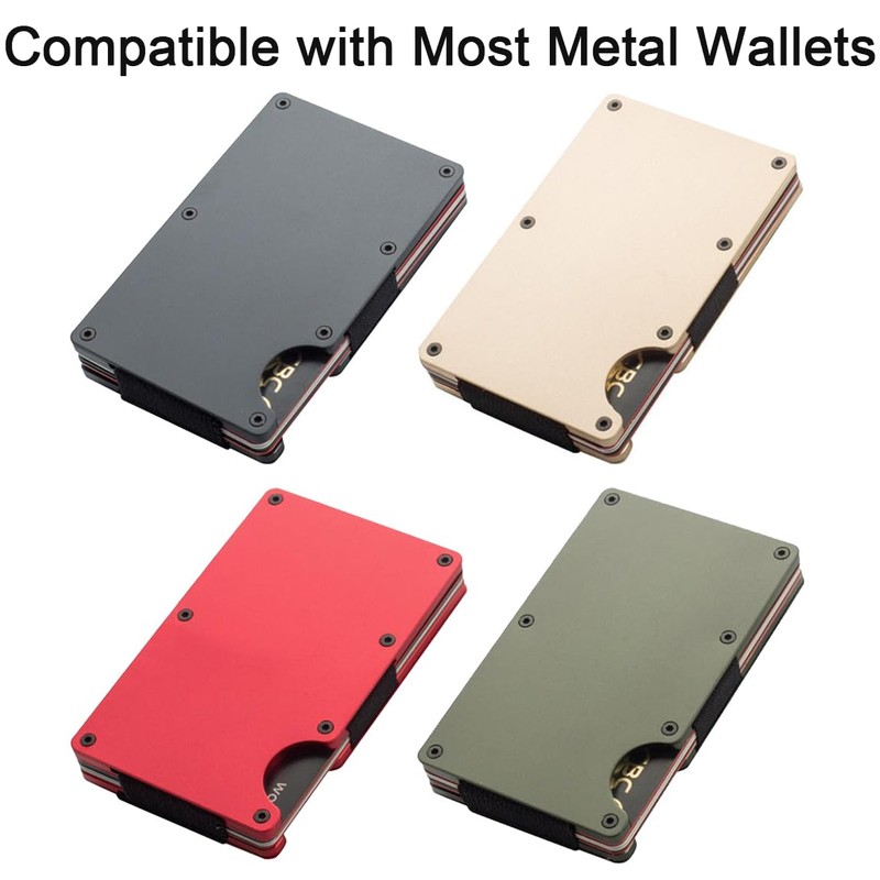 nsgglecher Wallet Replacement, Elastic Cash Strap Replacement for Wallet,Metal Wallet