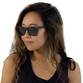 VITENZI Sunglasses with Readers for Men and Women Classic Reading Sun Tinted Glasses with Full Readers - Rimini in Black 2.25