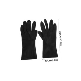 COLLBATH 3pairs Hair Dye Gloves Black Essential Hand Protectors for Hair Coloring and Suitable for Salon and Home Use
