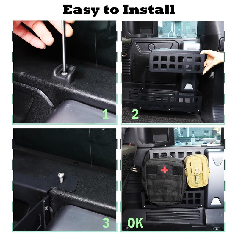 PIUGILH Trunk Storage Organizer Compatible with Land Rover Defender 110