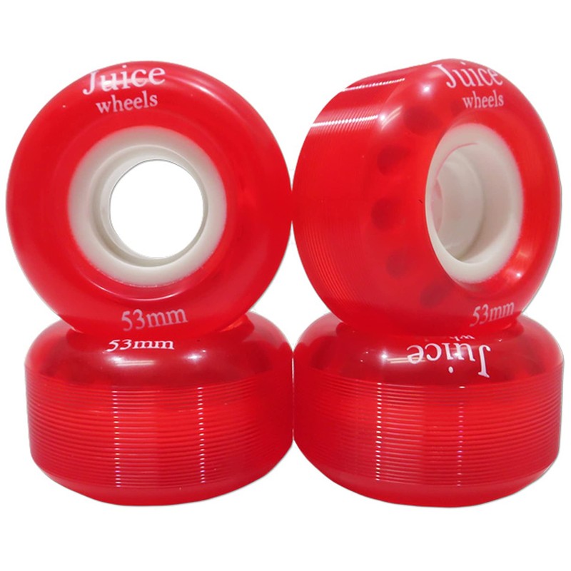 Juice Soft Wheel, 2.1 inches (53 mm), Clear Red