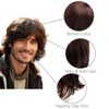 BERRYLION Short Mens Wig|Brown Wigs for Men|Synthetic Mens Wigs|Fluffy 80s