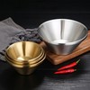304 Stainless Steel Salad Bowl Double Layer Metal Round Bowl