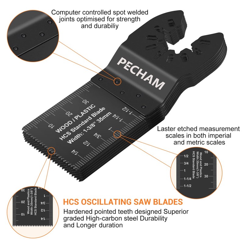 PECHAM 64-Piece Multifunctional Tool Blades